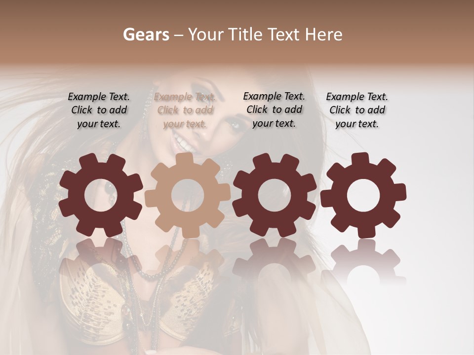 Woman Beautiful Model PowerPoint Template