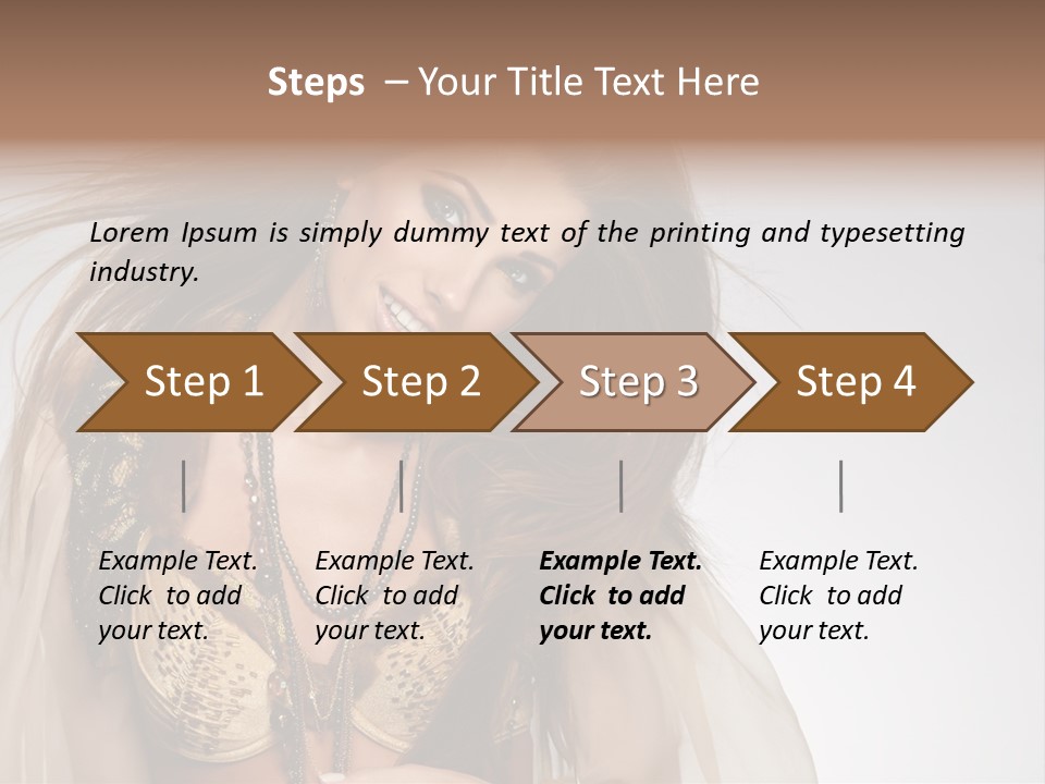 Woman Beautiful Model PowerPoint Template