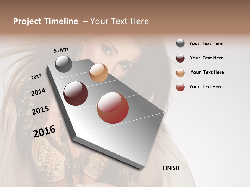 Woman Beautiful Model PowerPoint Template
