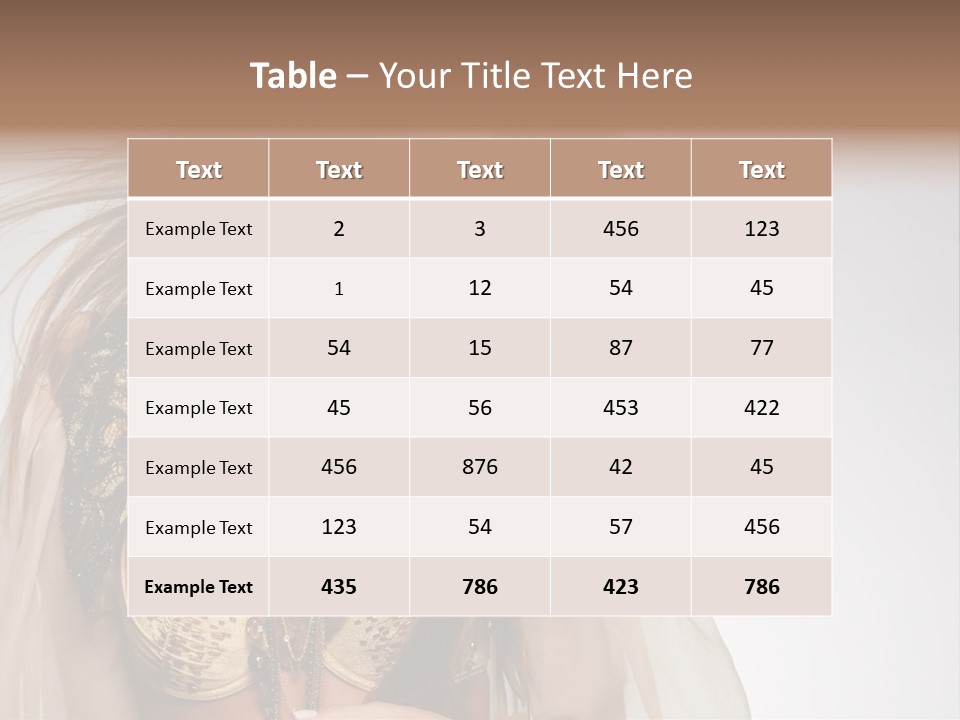 Woman Beautiful Model PowerPoint Template