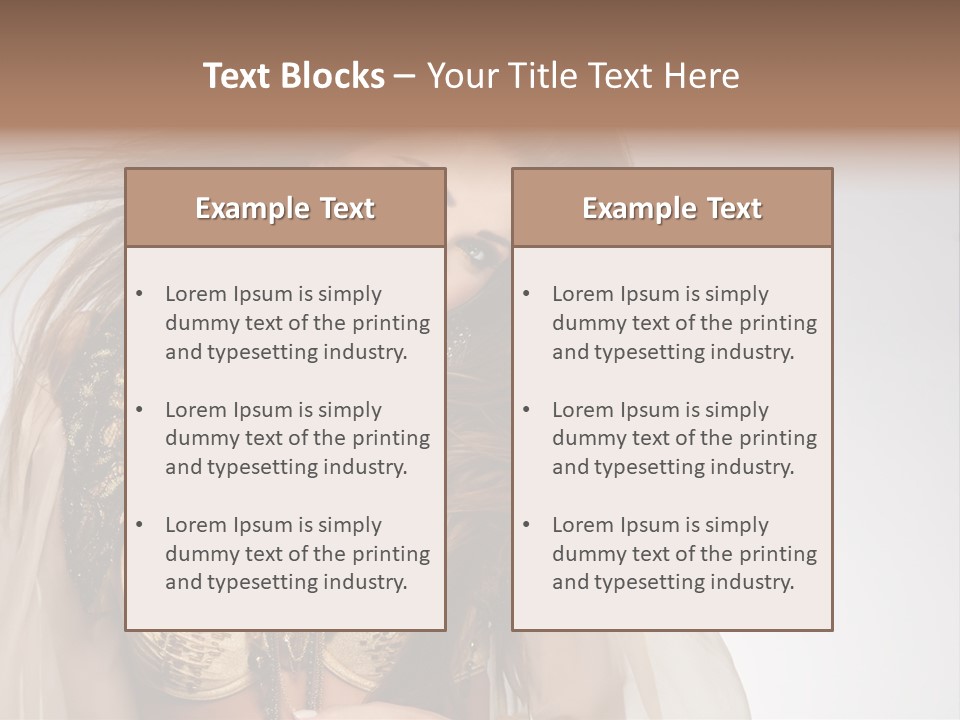 Woman Beautiful Model PowerPoint Template