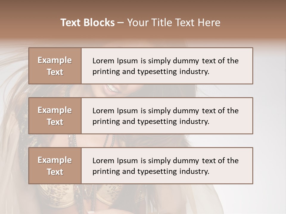 Woman Beautiful Model PowerPoint Template