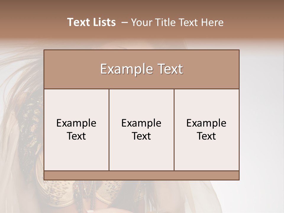 Woman Beautiful Model PowerPoint Template