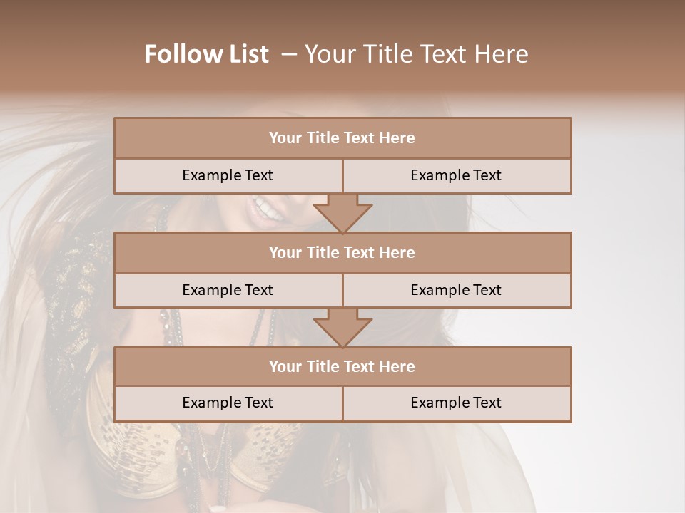 Woman Beautiful Model PowerPoint Template