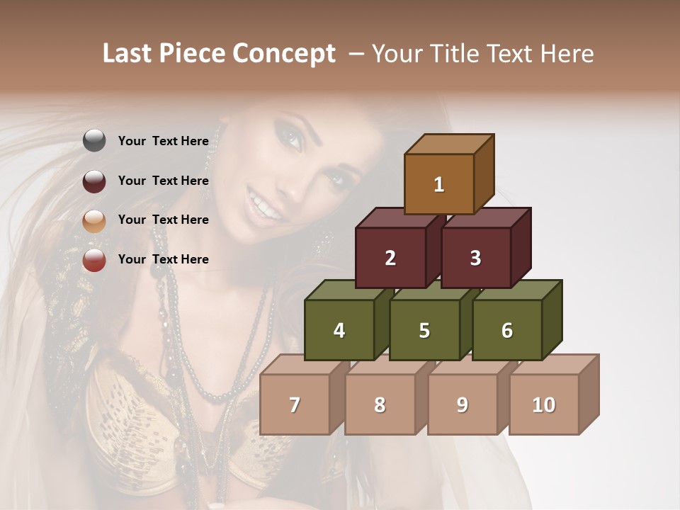 Woman Beautiful Model PowerPoint Template