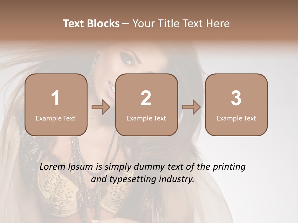 Woman Beautiful Model PowerPoint Template