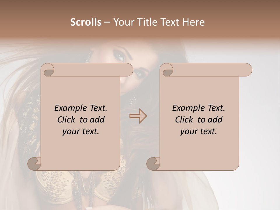 Woman Beautiful Model PowerPoint Template