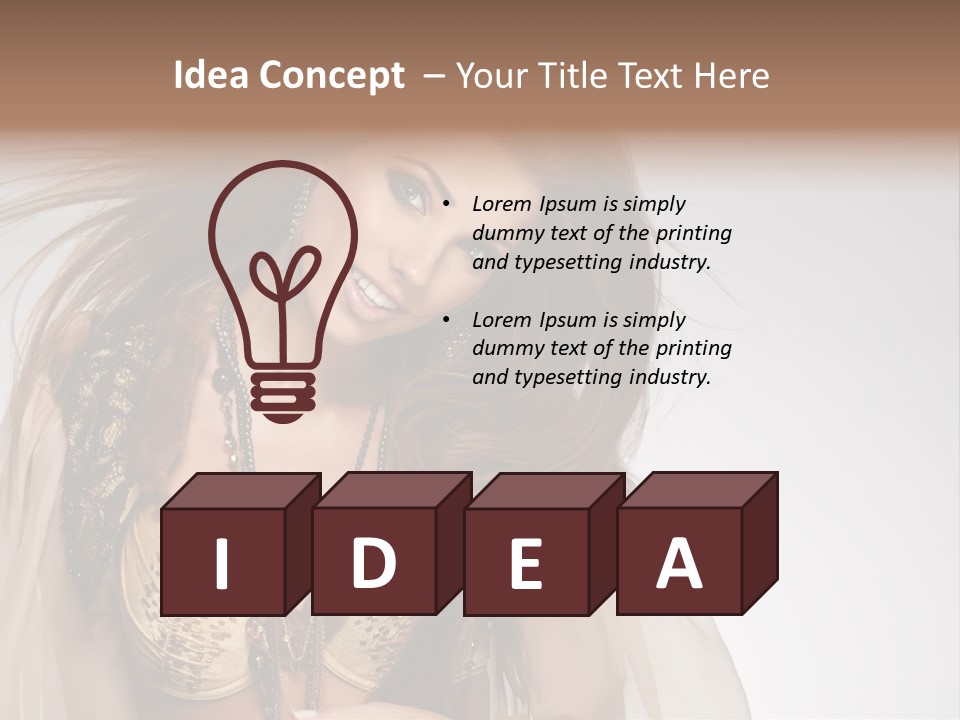 Woman Beautiful Model PowerPoint Template
