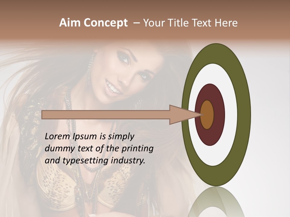 Woman Beautiful Model PowerPoint Template
