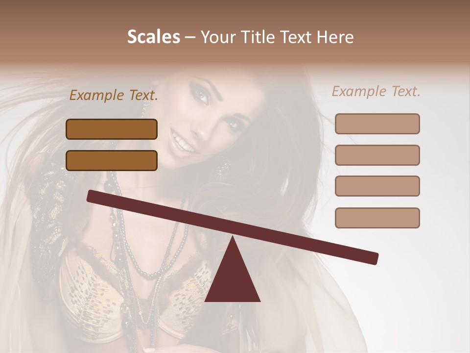 Woman Beautiful Model PowerPoint Template