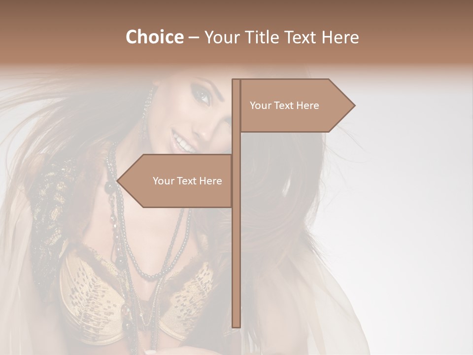 Woman Beautiful Model PowerPoint Template