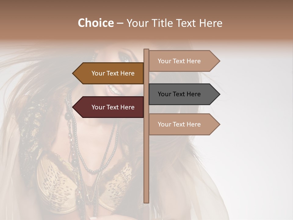 Woman Beautiful Model PowerPoint Template