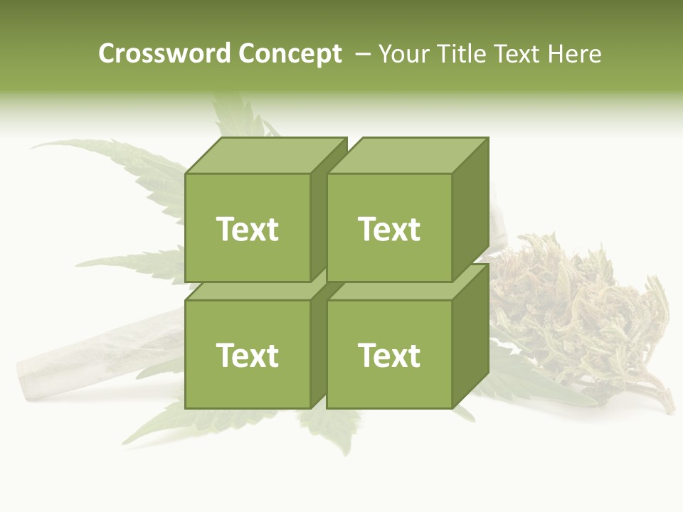 Marijuana Abuse Relaxing PowerPoint Template