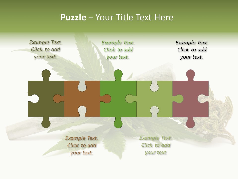 Marijuana Abuse Relaxing PowerPoint Template