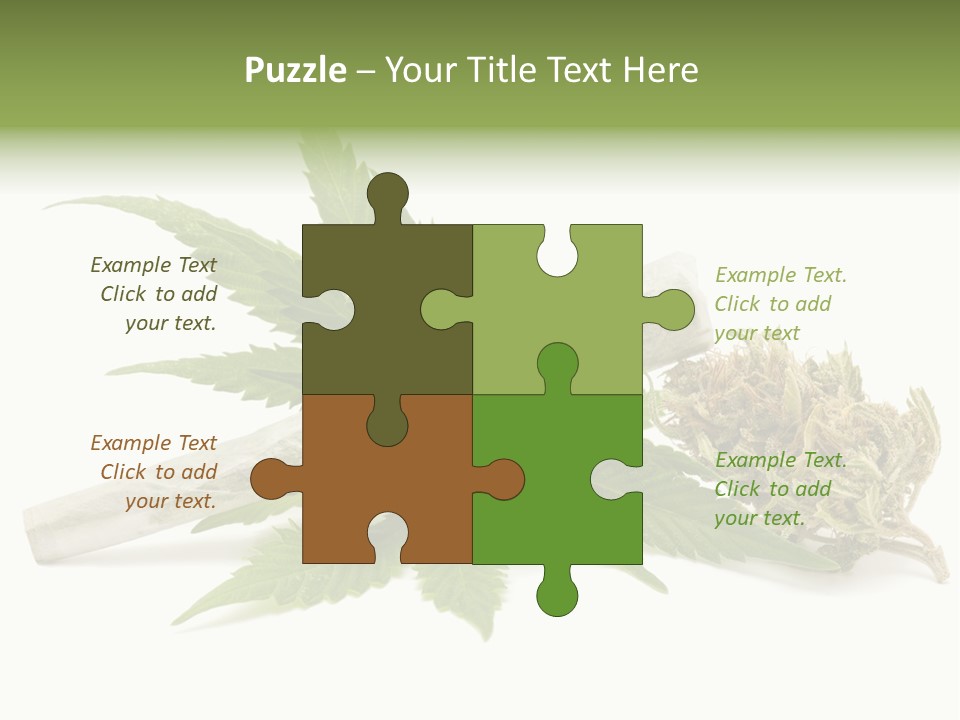Marijuana Abuse Relaxing PowerPoint Template