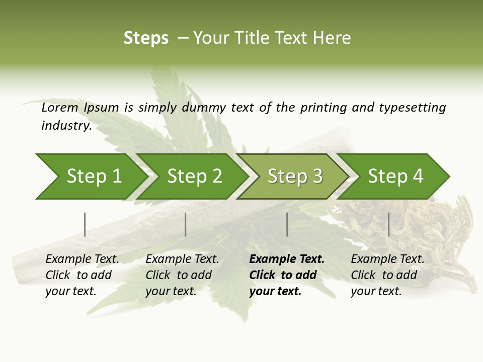 Marijuana Abuse Relaxing PowerPoint Template