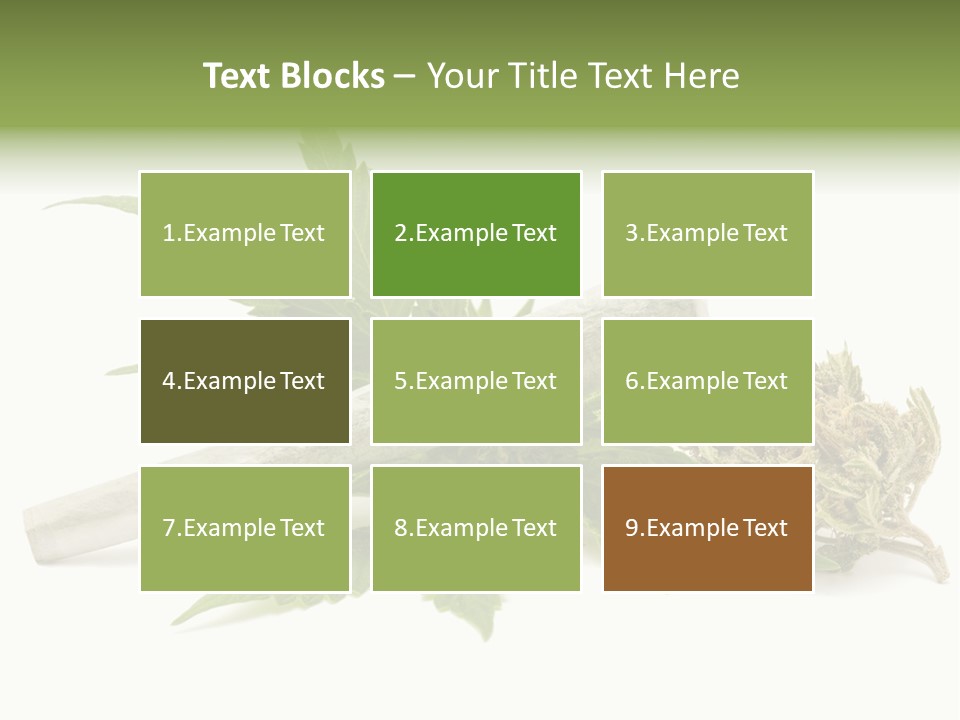 Marijuana Abuse Relaxing PowerPoint Template