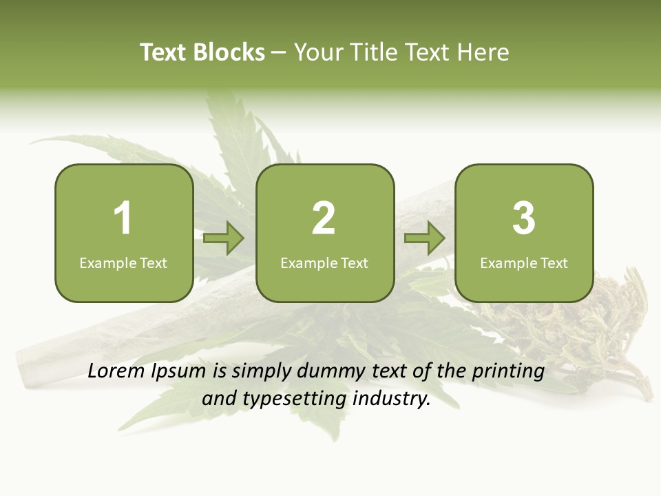 Marijuana Abuse Relaxing PowerPoint Template