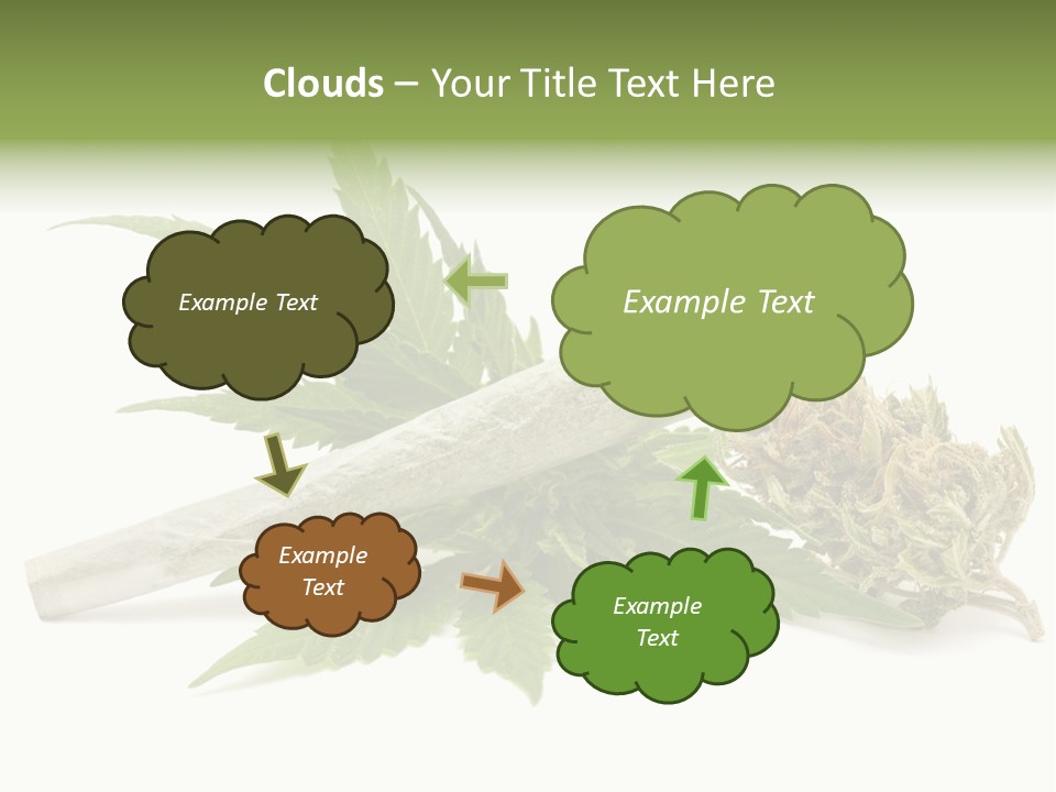 Marijuana Abuse Relaxing PowerPoint Template