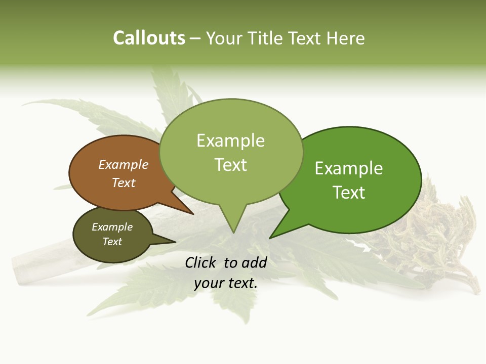 Marijuana Abuse Relaxing PowerPoint Template