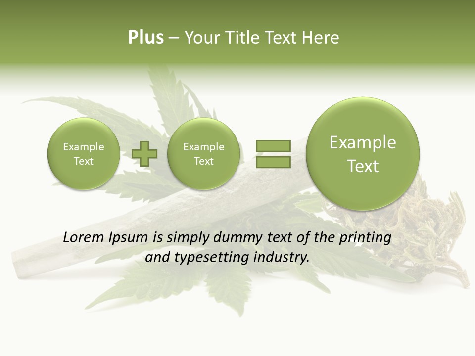Marijuana Abuse Relaxing PowerPoint Template