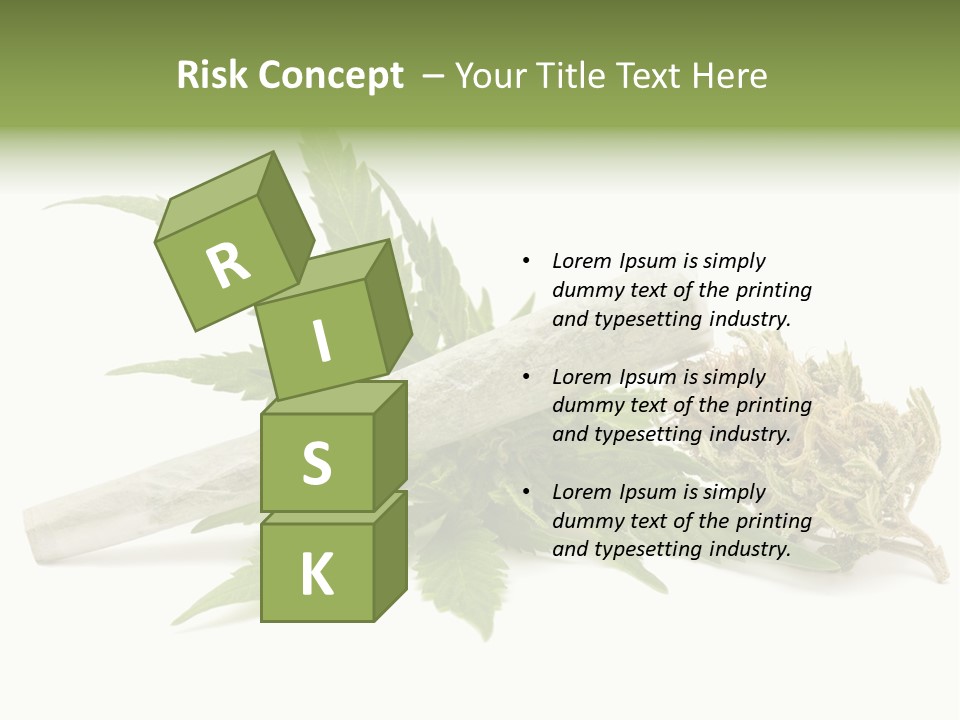 Marijuana Abuse Relaxing PowerPoint Template