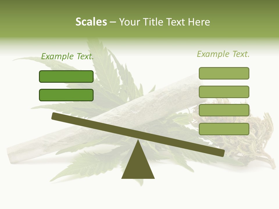Marijuana Abuse Relaxing PowerPoint Template