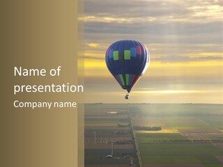 Tourism Striped Aerial PowerPoint Template