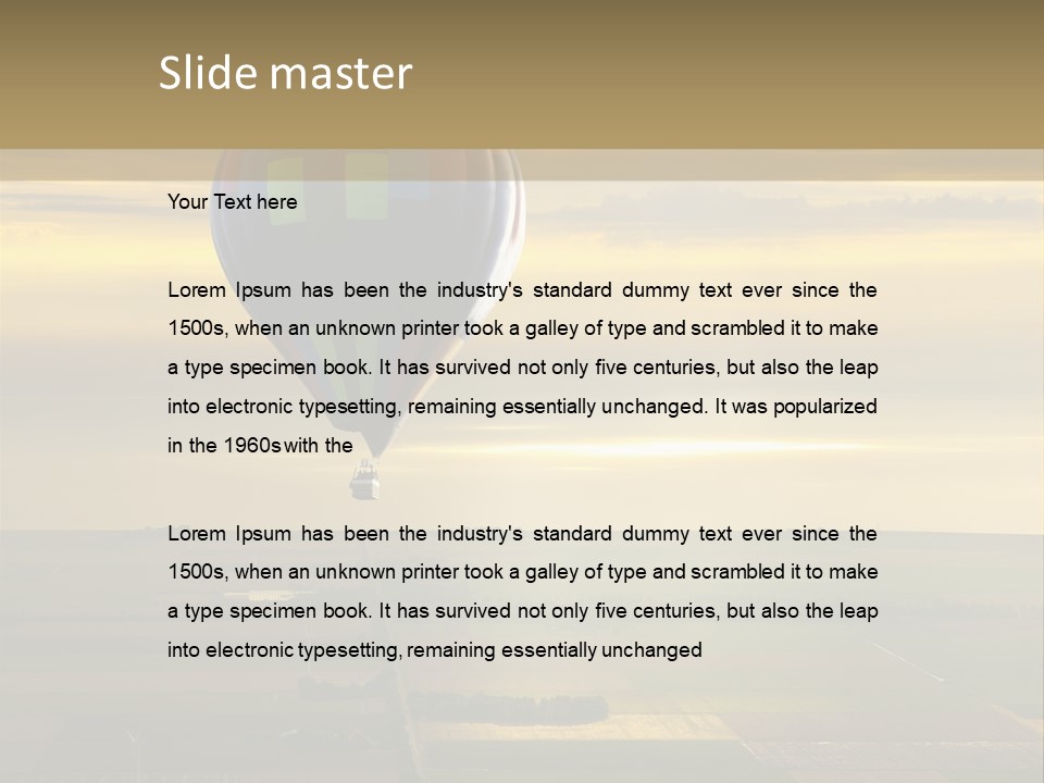 Tourism Striped Aerial PowerPoint Template