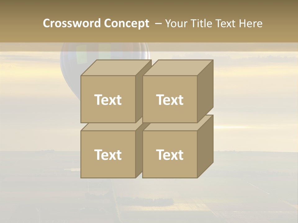 Tourism Striped Aerial PowerPoint Template
