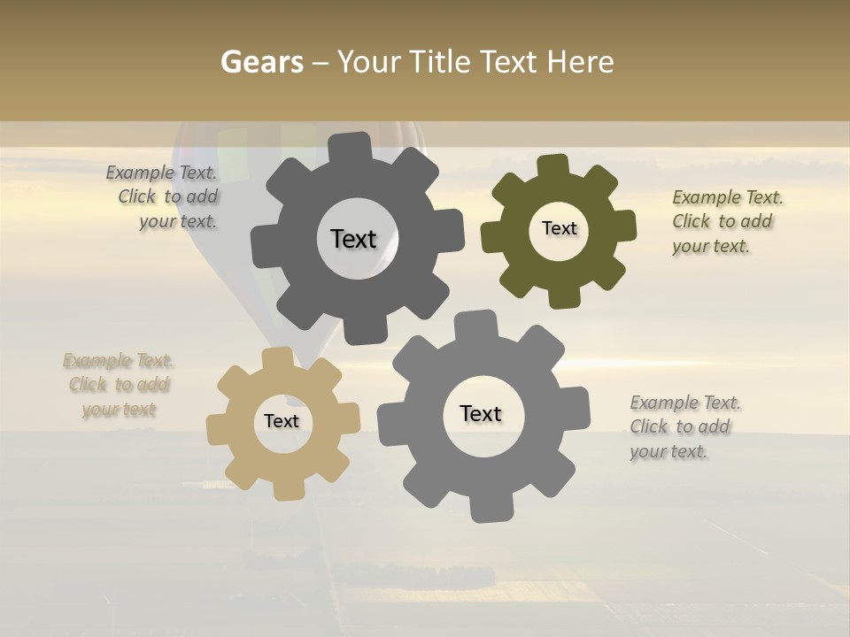 Tourism Striped Aerial PowerPoint Template