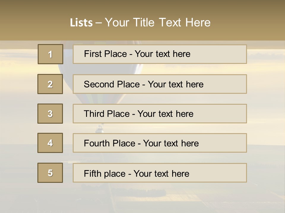 Tourism Striped Aerial PowerPoint Template