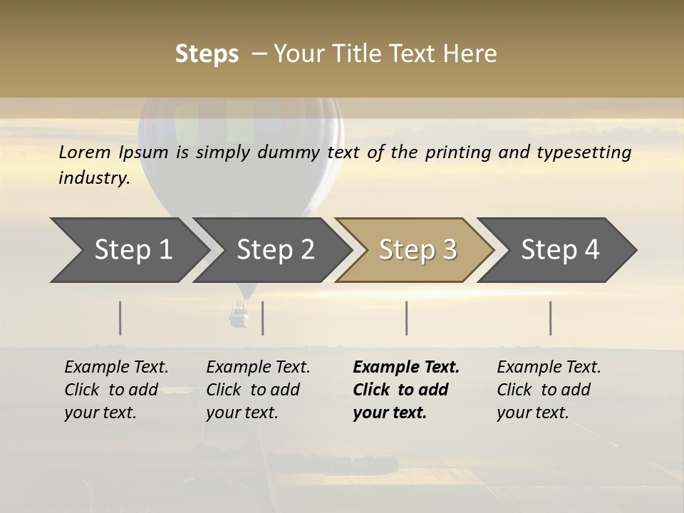 Tourism Striped Aerial PowerPoint Template