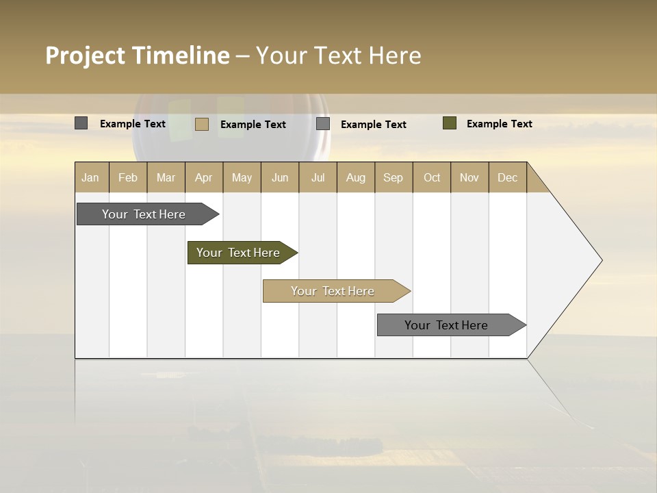 Tourism Striped Aerial PowerPoint Template