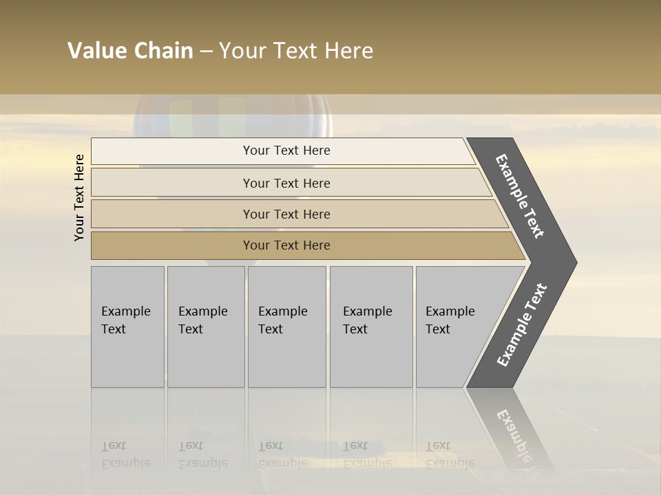 Tourism Striped Aerial PowerPoint Template