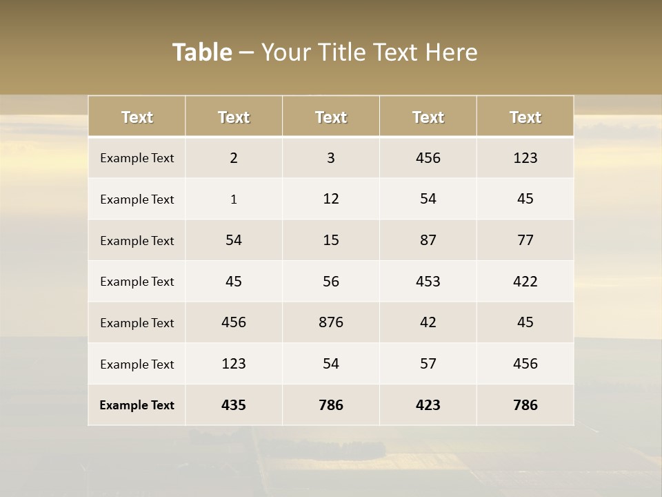 Tourism Striped Aerial PowerPoint Template