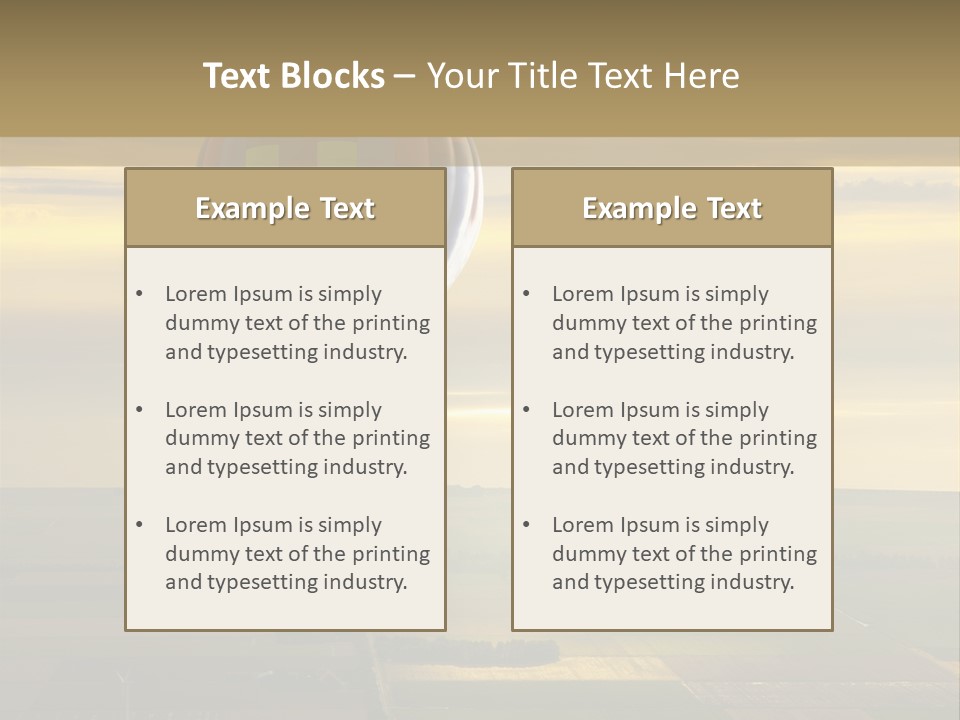 Tourism Striped Aerial PowerPoint Template