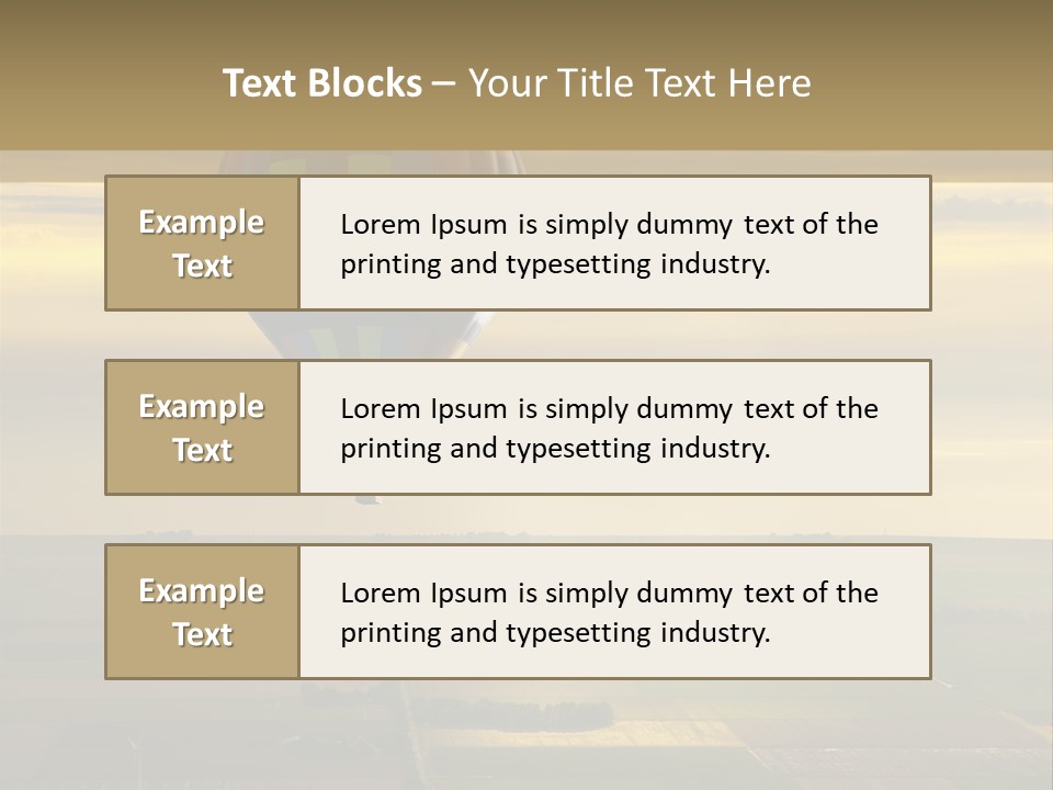 Tourism Striped Aerial PowerPoint Template