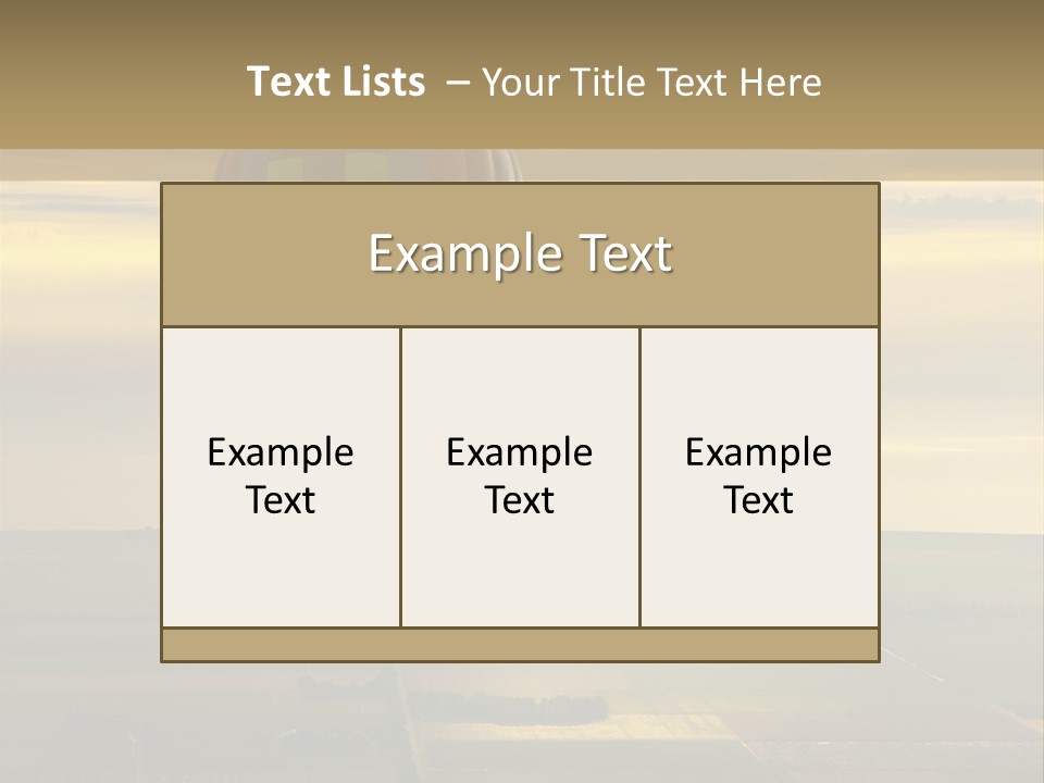 Tourism Striped Aerial PowerPoint Template