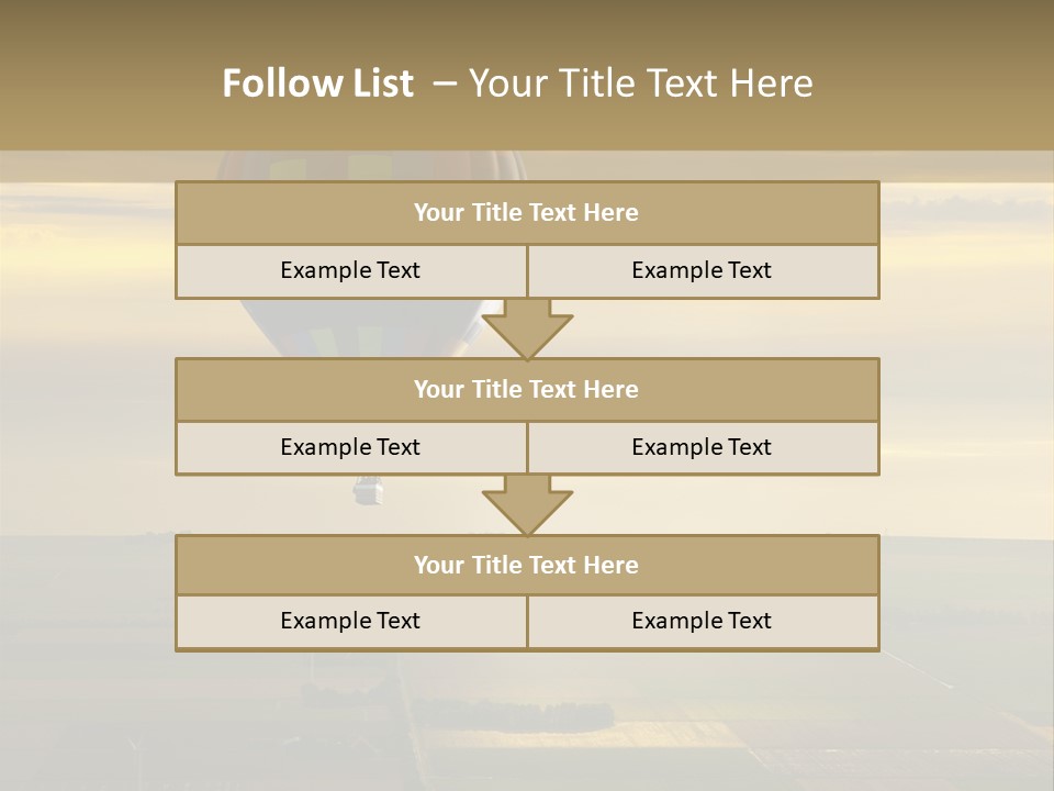 Tourism Striped Aerial PowerPoint Template