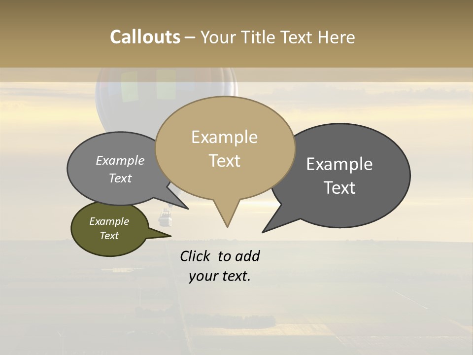 Tourism Striped Aerial PowerPoint Template