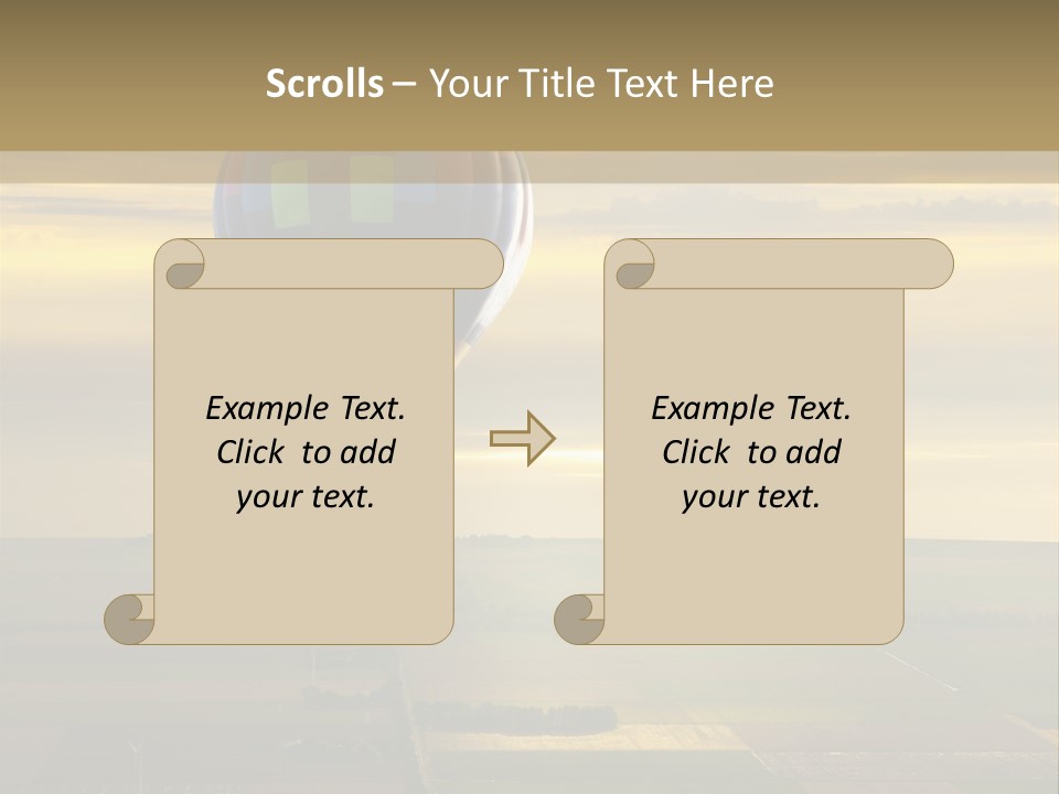 Tourism Striped Aerial PowerPoint Template