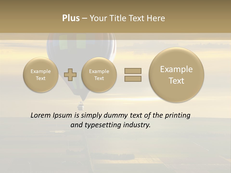 Tourism Striped Aerial PowerPoint Template