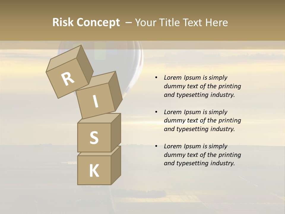 Tourism Striped Aerial PowerPoint Template