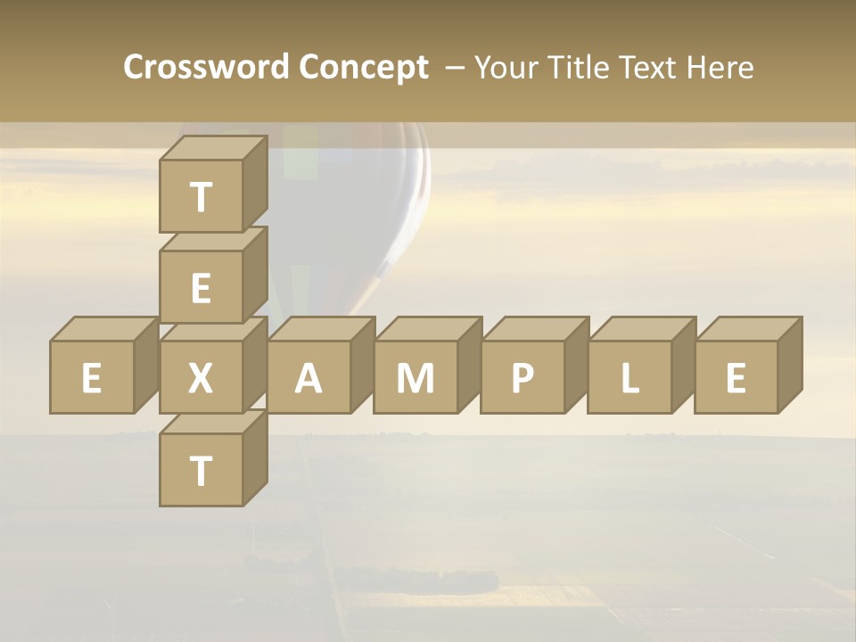 Tourism Striped Aerial PowerPoint Template
