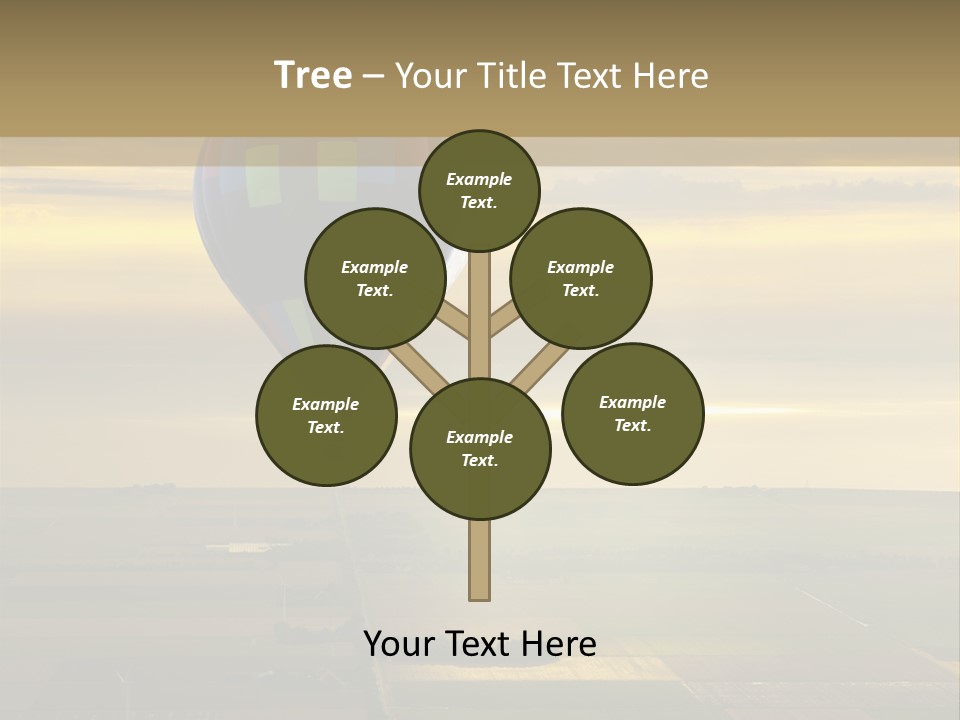 Tourism Striped Aerial PowerPoint Template