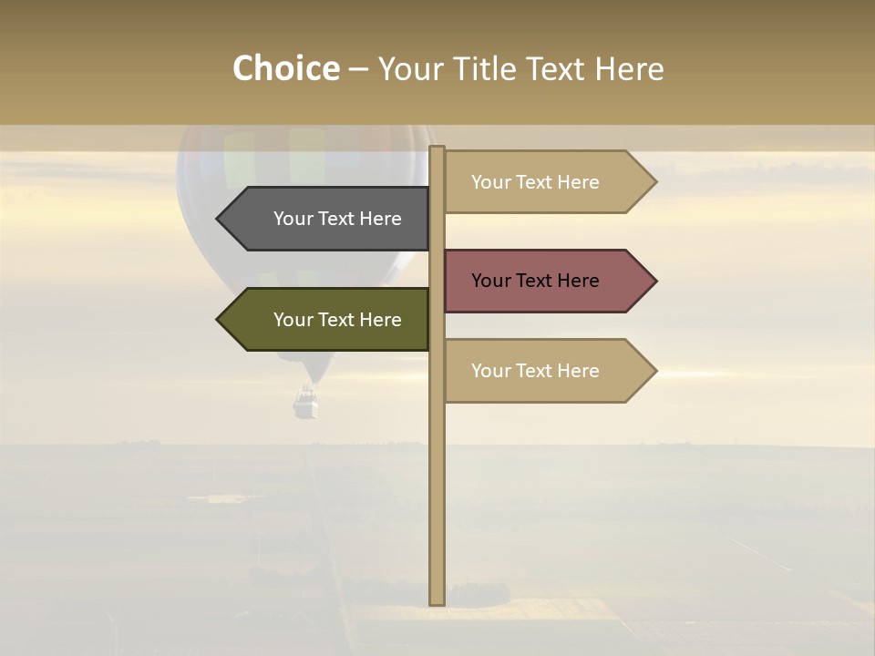 Tourism Striped Aerial PowerPoint Template