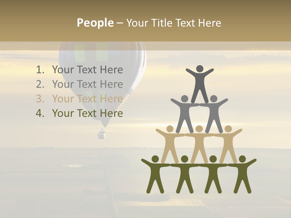 Tourism Striped Aerial PowerPoint Template