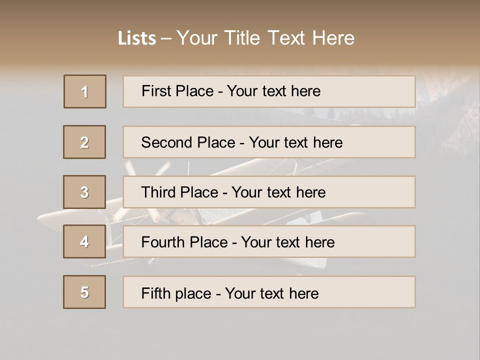 Airforce Veteran Aircraft PowerPoint Template