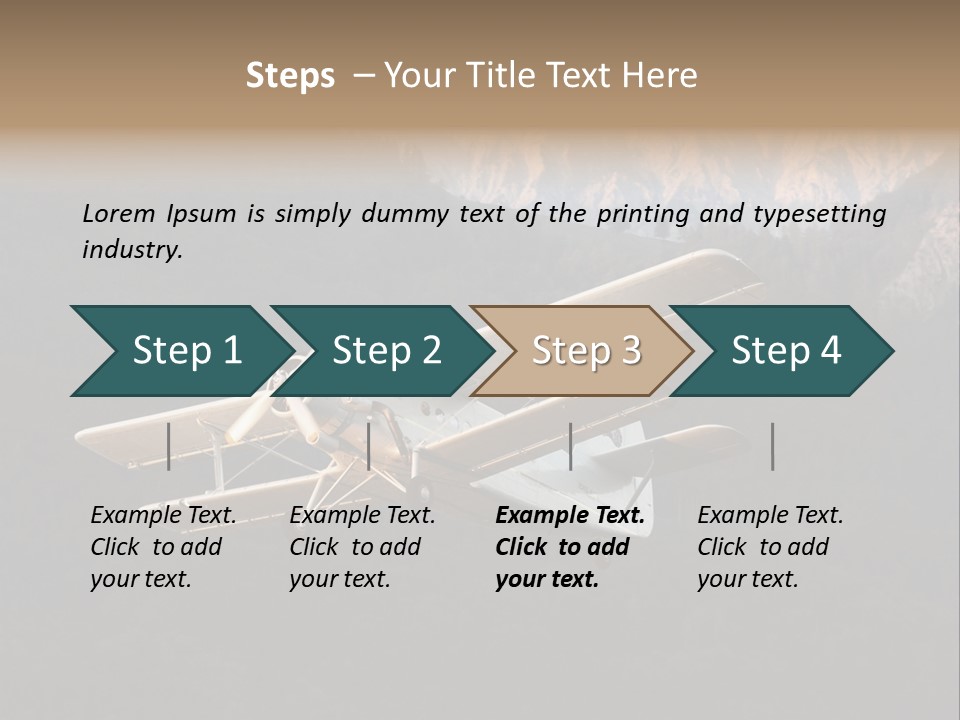 Airforce Veteran Aircraft PowerPoint Template